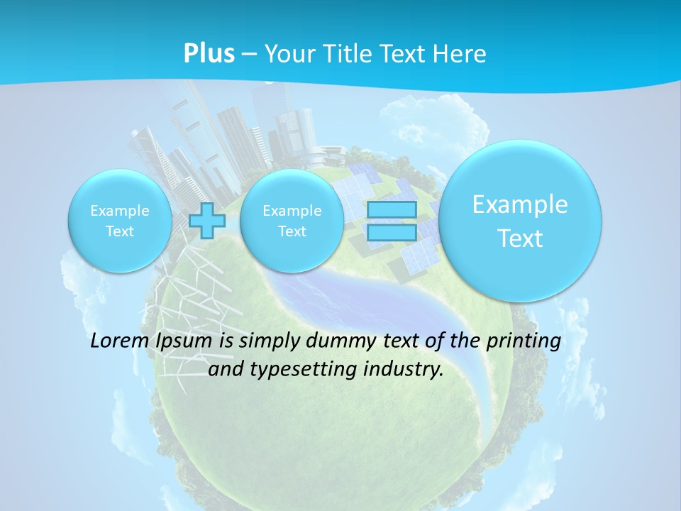 Finance Blue Land PowerPoint Template