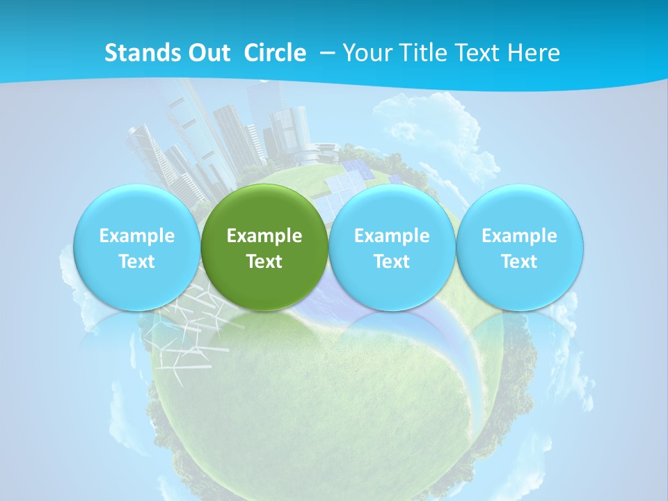 Finance Blue Land PowerPoint Template