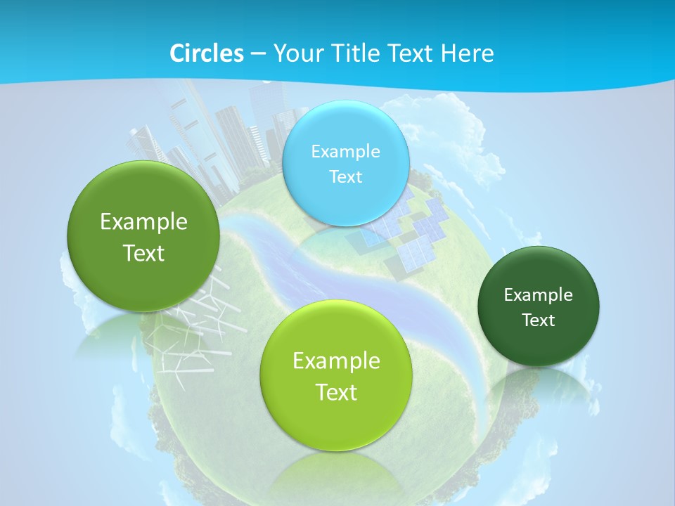 Finance Blue Land PowerPoint Template