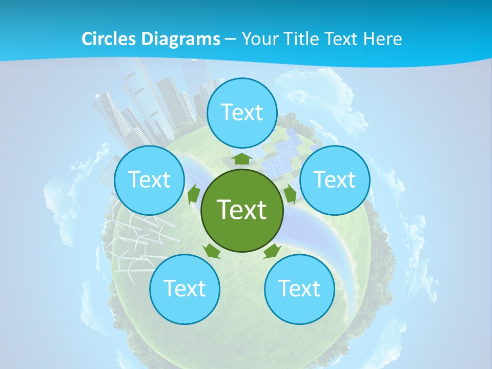 Finance Blue Land PowerPoint Template