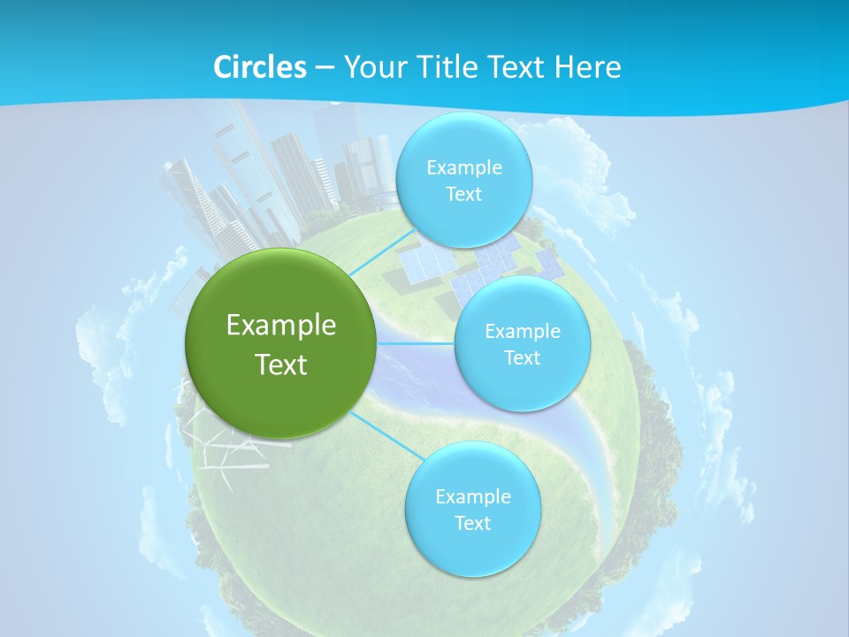 Finance Blue Land PowerPoint Template