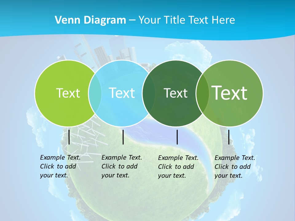 Finance Blue Land PowerPoint Template