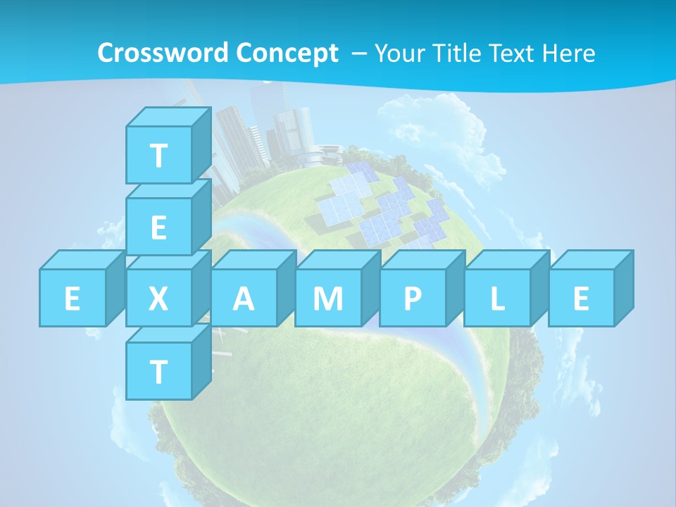 Finance Blue Land PowerPoint Template