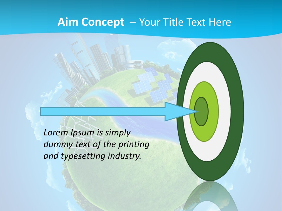 Finance Blue Land PowerPoint Template