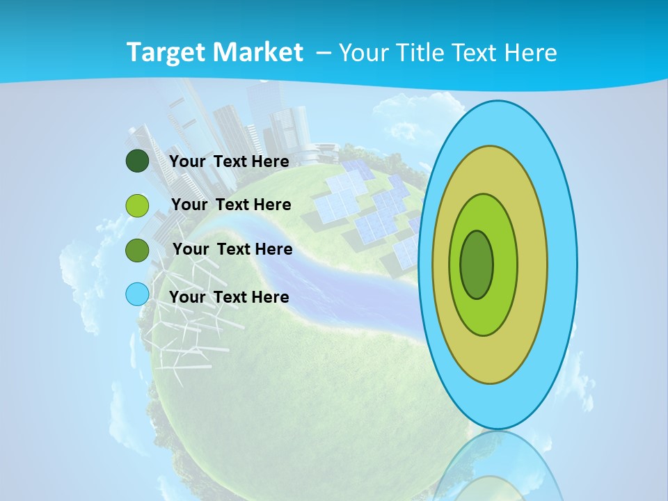 Finance Blue Land PowerPoint Template