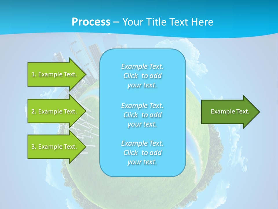 Finance Blue Land PowerPoint Template