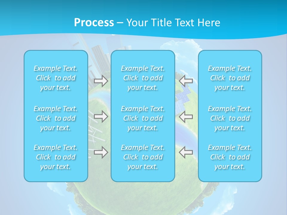 Finance Blue Land PowerPoint Template