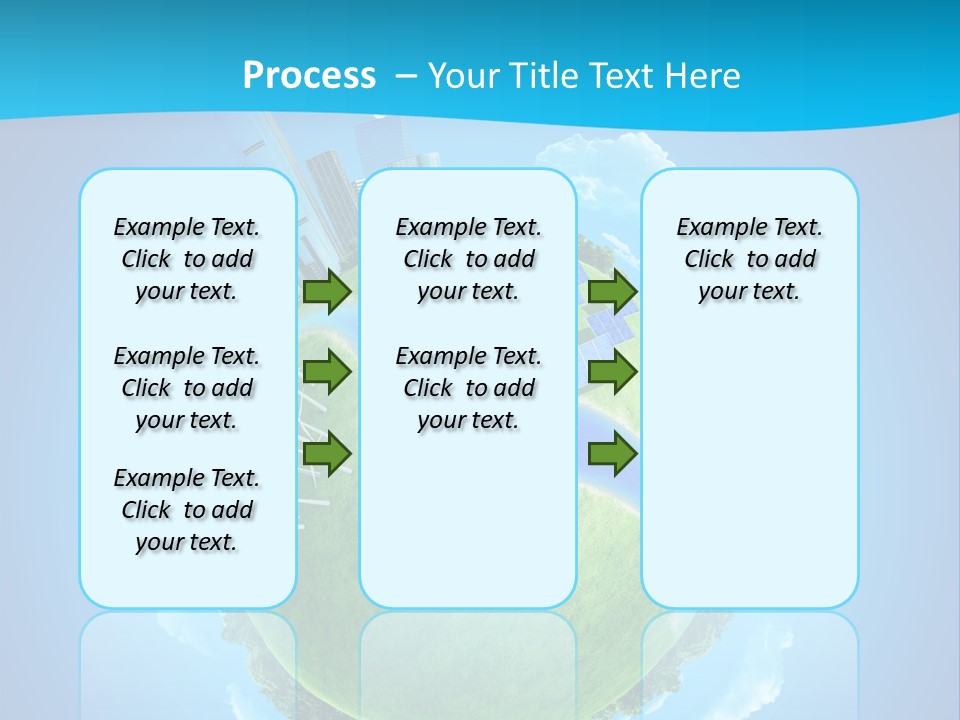 Finance Blue Land PowerPoint Template
