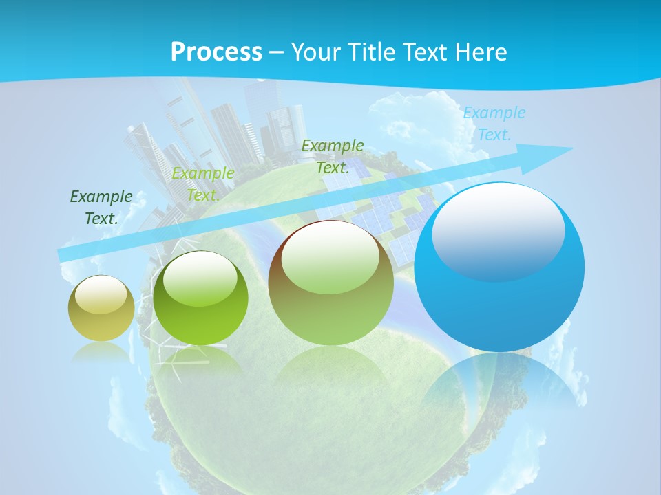 Finance Blue Land PowerPoint Template