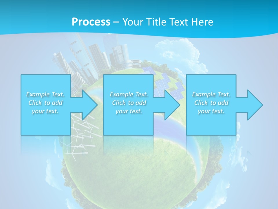 Finance Blue Land PowerPoint Template