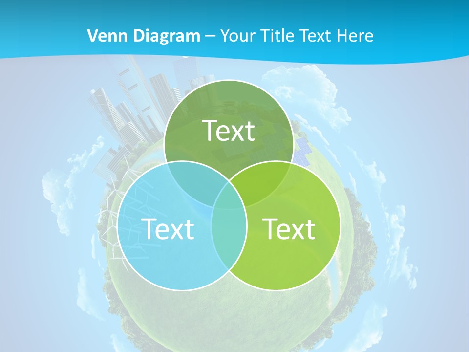 Finance Blue Land PowerPoint Template