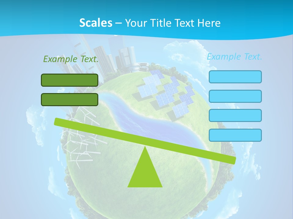 Finance Blue Land PowerPoint Template