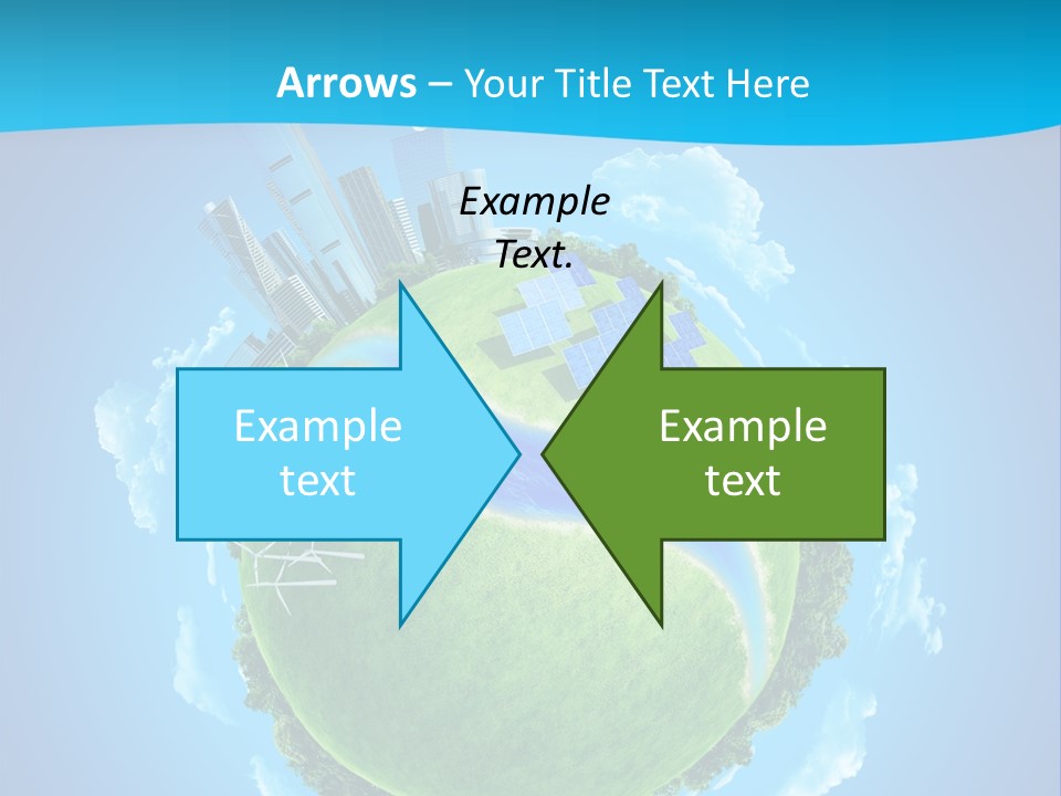 Finance Blue Land PowerPoint Template