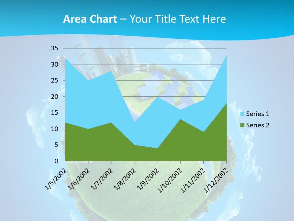 Finance Blue Land PowerPoint Template
