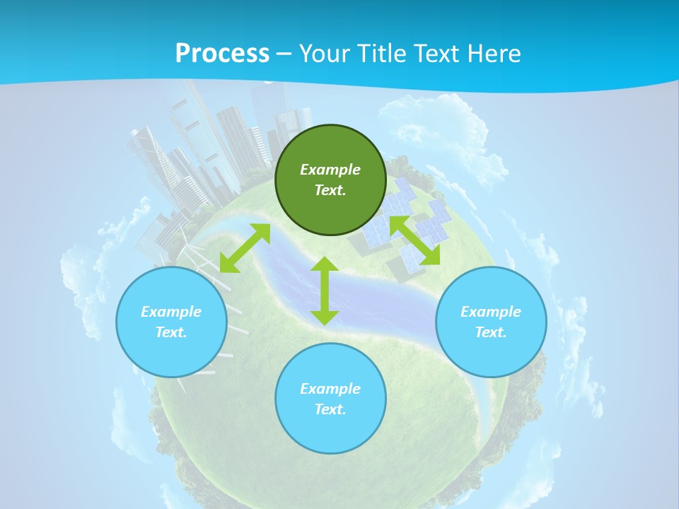 Finance Blue Land PowerPoint Template