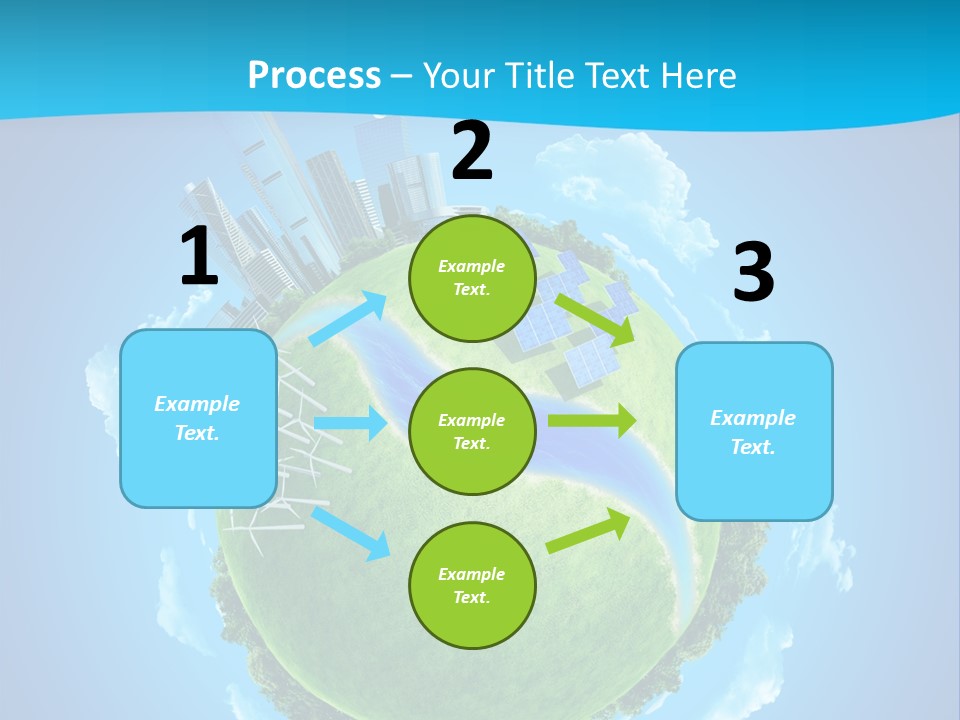 Finance Blue Land PowerPoint Template