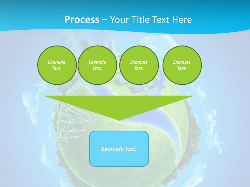 Finance Blue Land PowerPoint Template