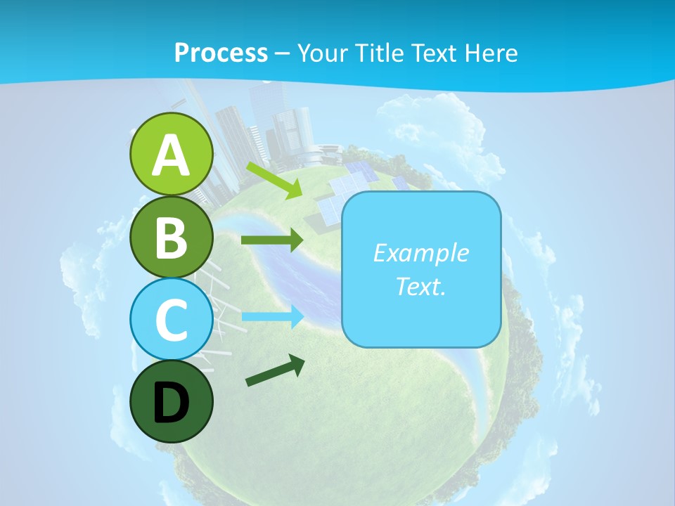 Finance Blue Land PowerPoint Template