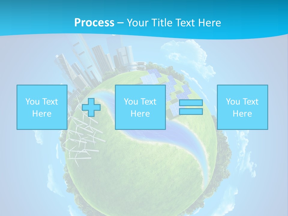 Finance Blue Land PowerPoint Template