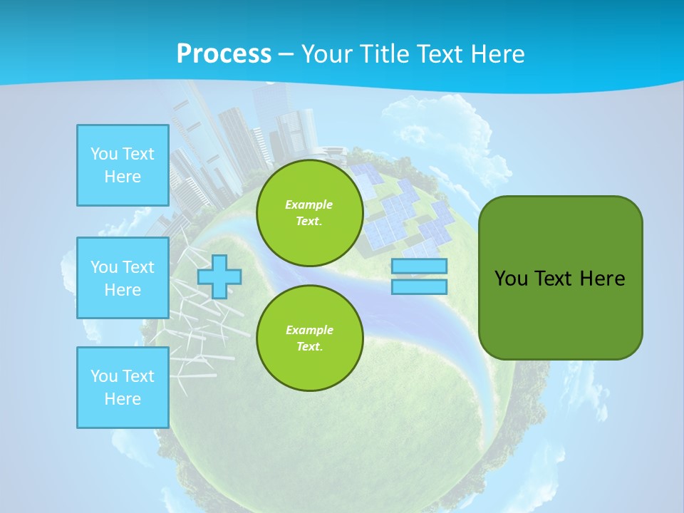 Finance Blue Land PowerPoint Template