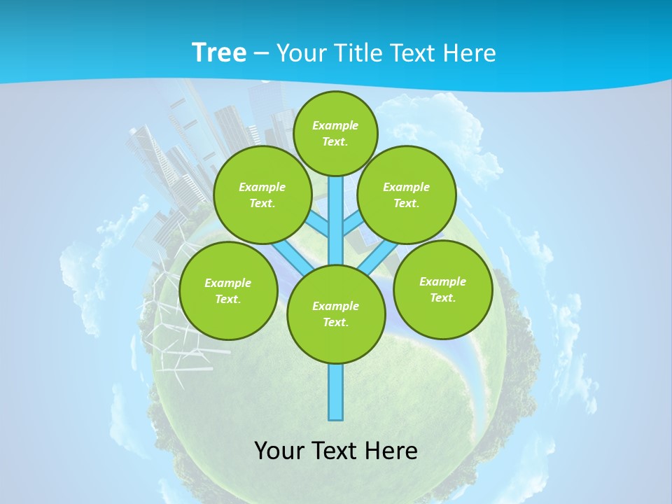 Finance Blue Land PowerPoint Template