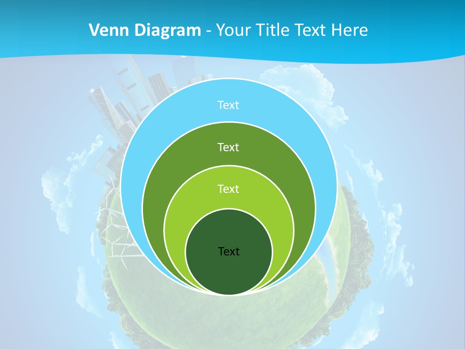 Finance Blue Land PowerPoint Template