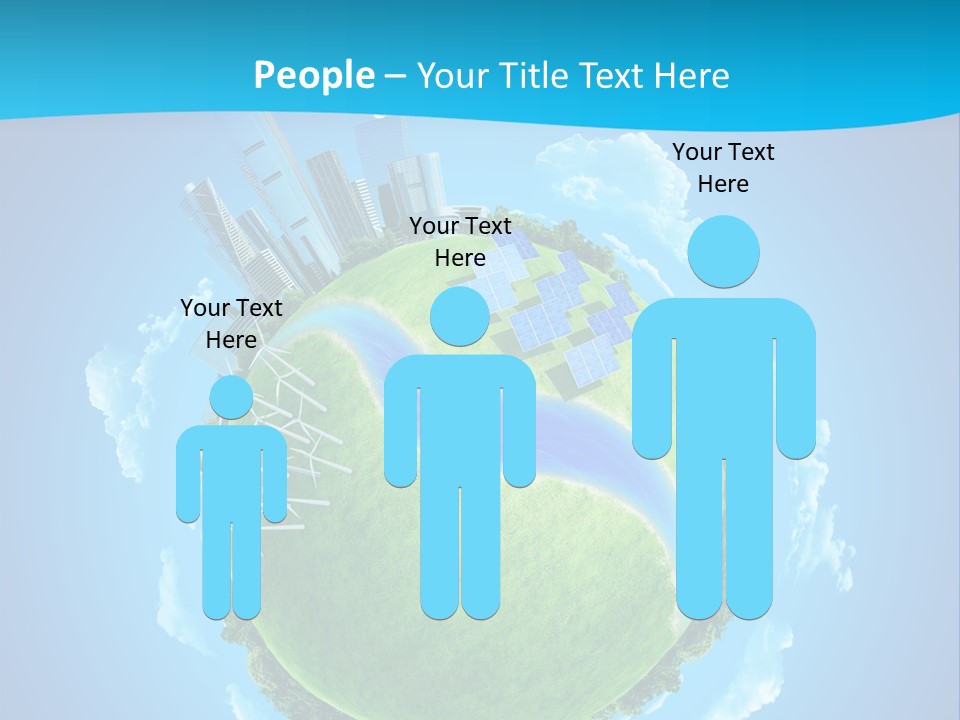 Finance Blue Land PowerPoint Template