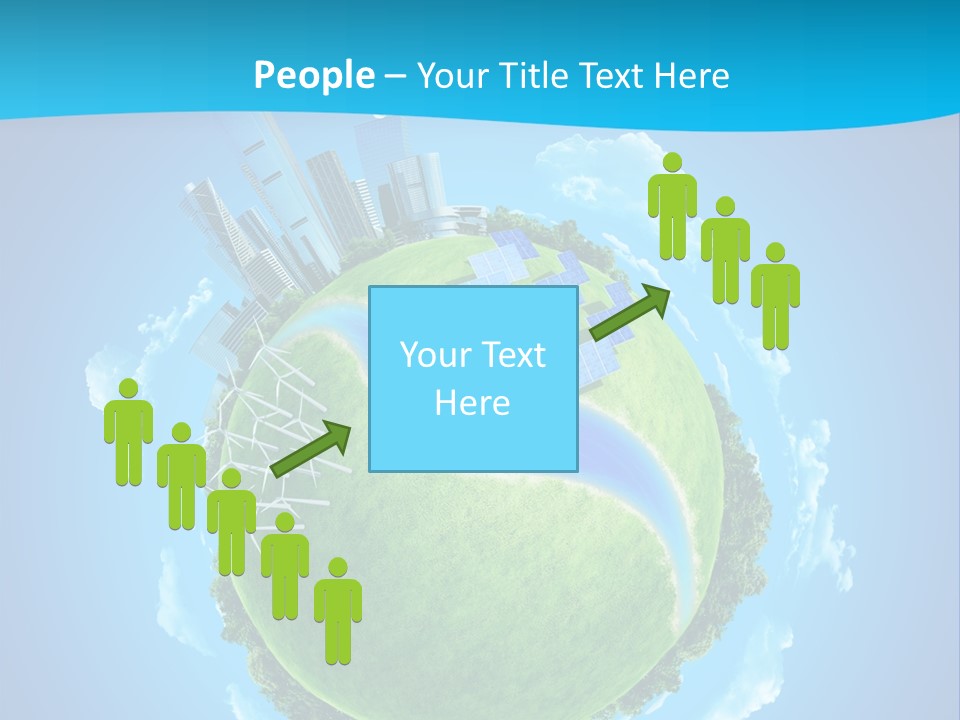 Finance Blue Land PowerPoint Template