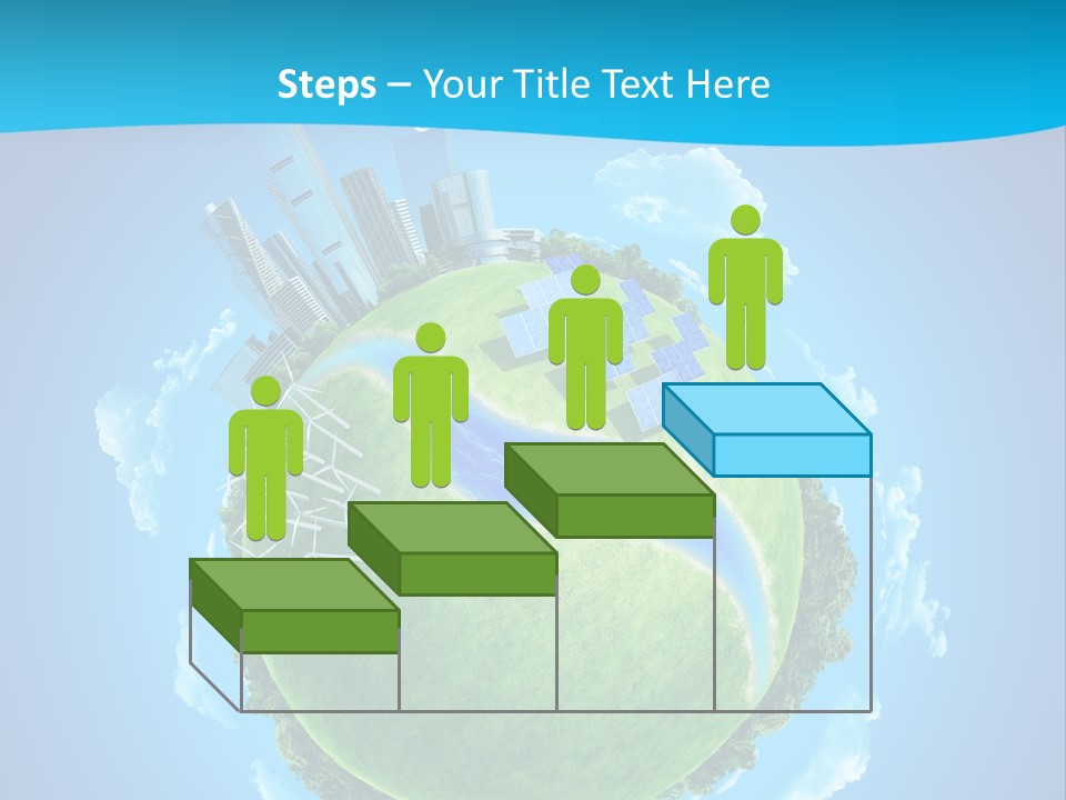 Finance Blue Land PowerPoint Template