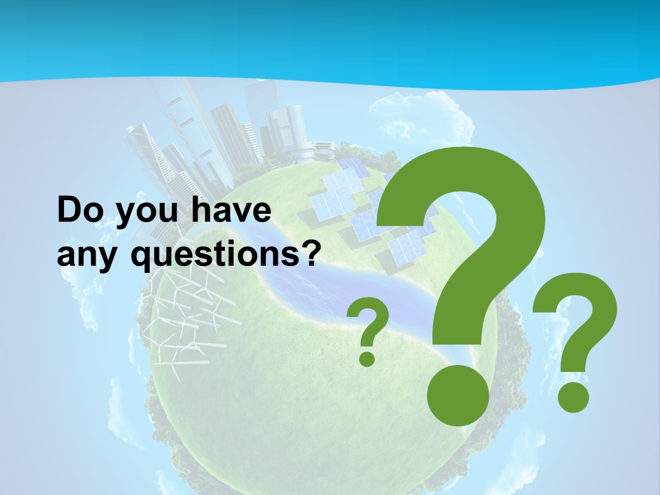 Finance Blue Land PowerPoint Template