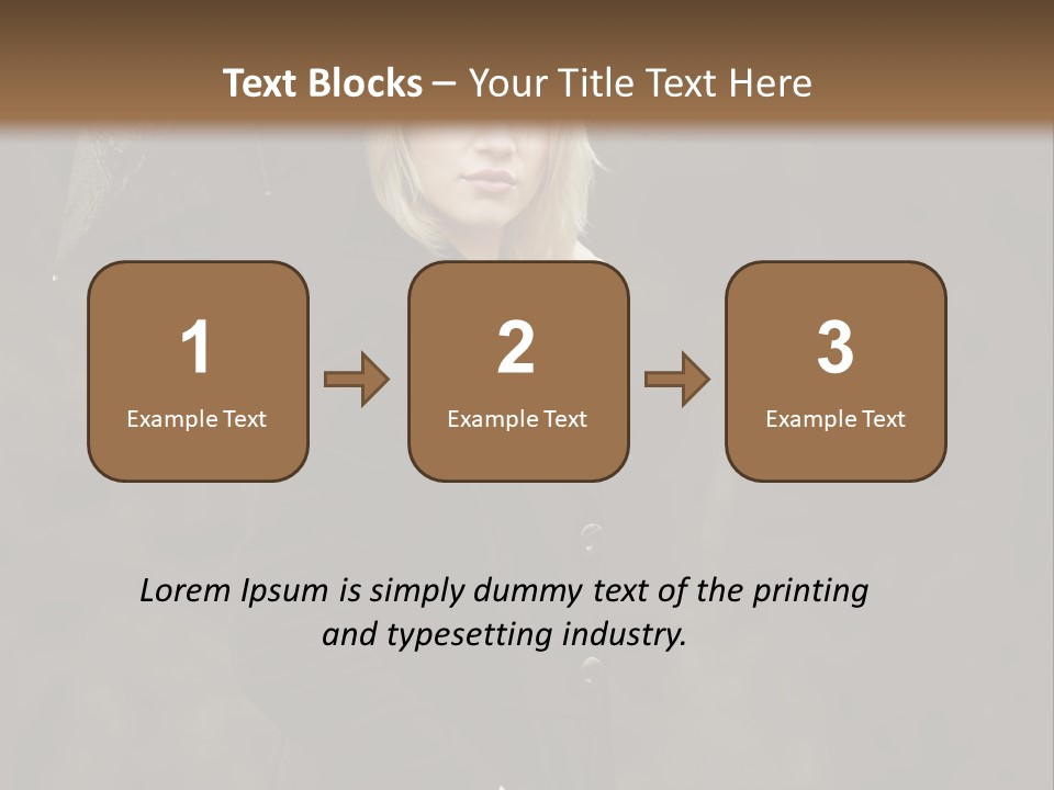 Rain  People PowerPoint Template