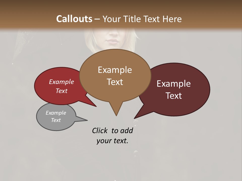 Rain  People PowerPoint Template