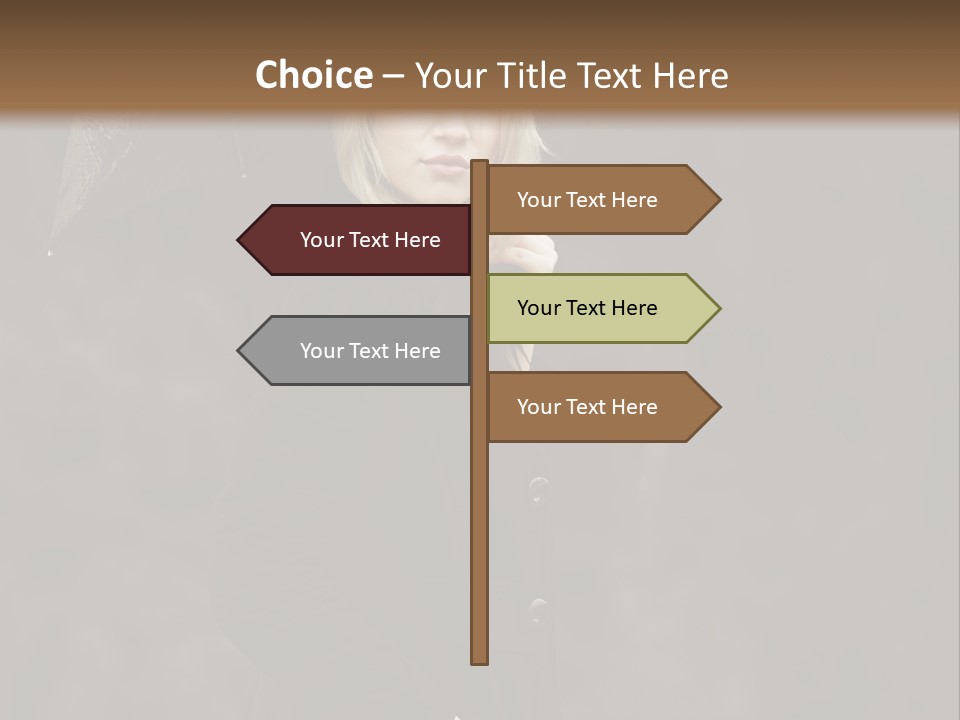 Rain  People PowerPoint Template
