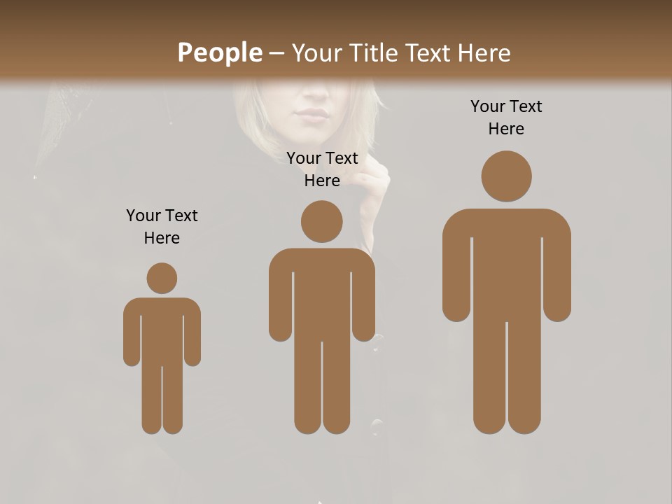 Rain  People PowerPoint Template