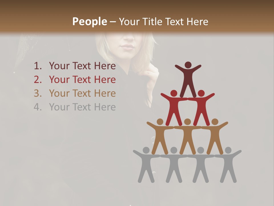 Rain  People PowerPoint Template