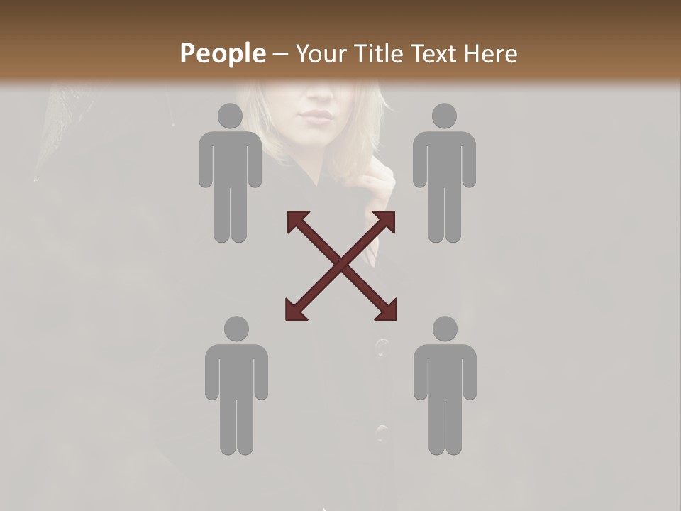 Rain  People PowerPoint Template