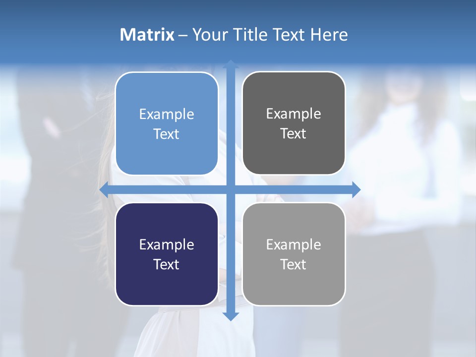 Caucasian Ambitious Executive PowerPoint Template