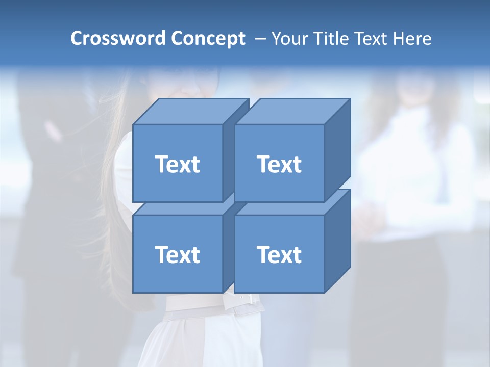 Caucasian Ambitious Executive PowerPoint Template