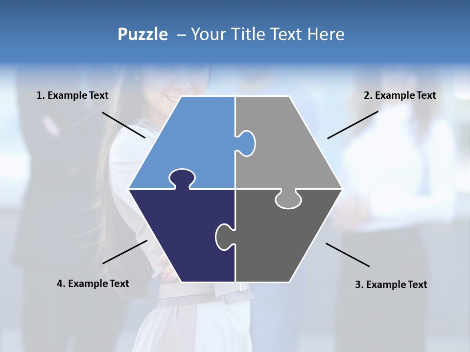 Caucasian Ambitious Executive PowerPoint Template