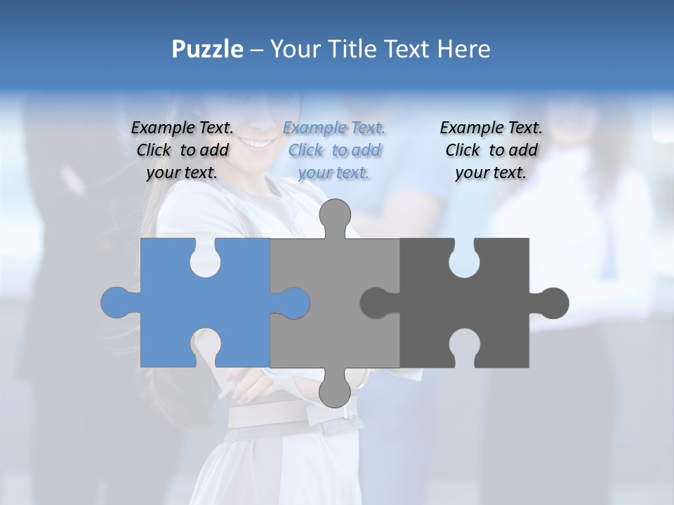 Caucasian Ambitious Executive PowerPoint Template