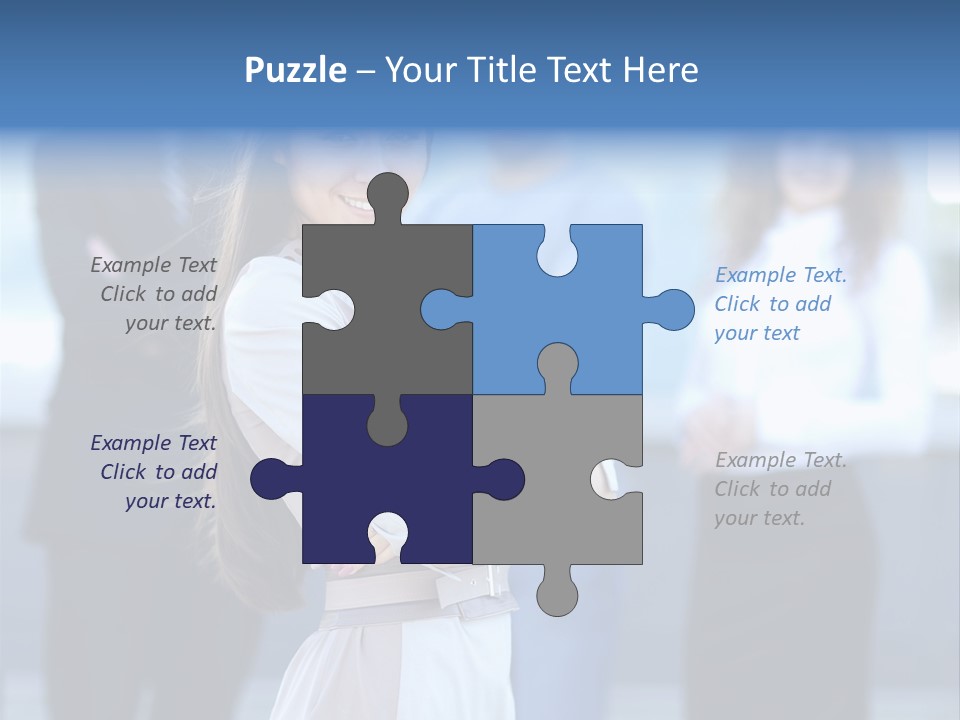 Caucasian Ambitious Executive PowerPoint Template