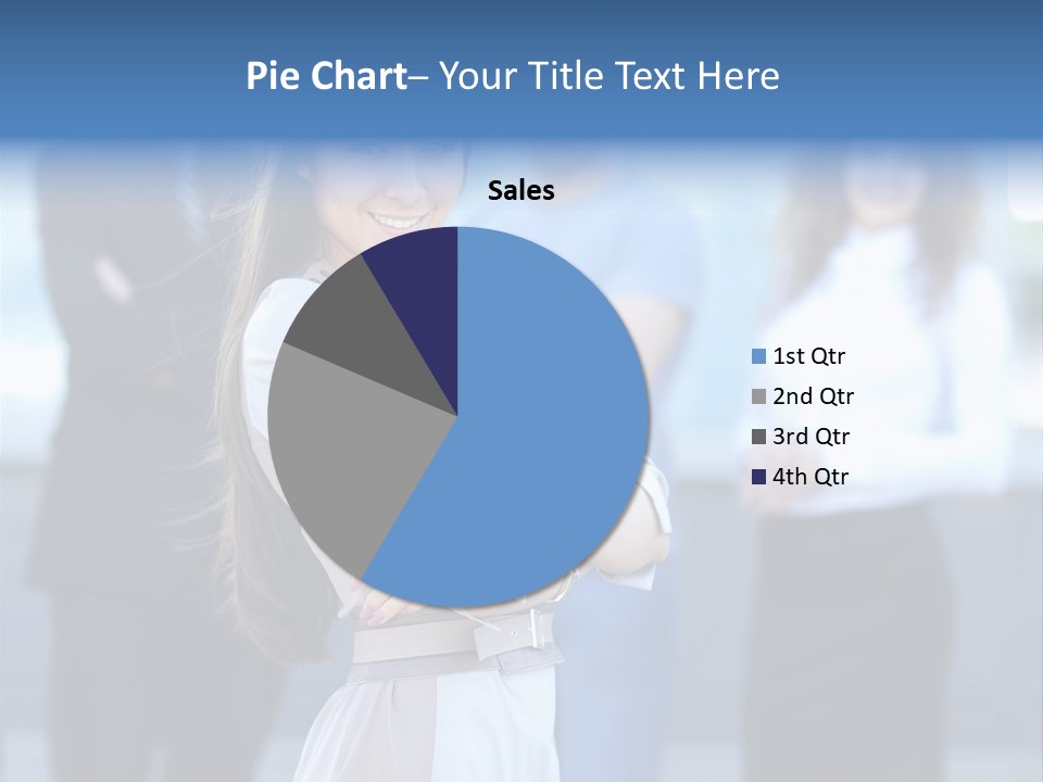 Caucasian Ambitious Executive PowerPoint Template
