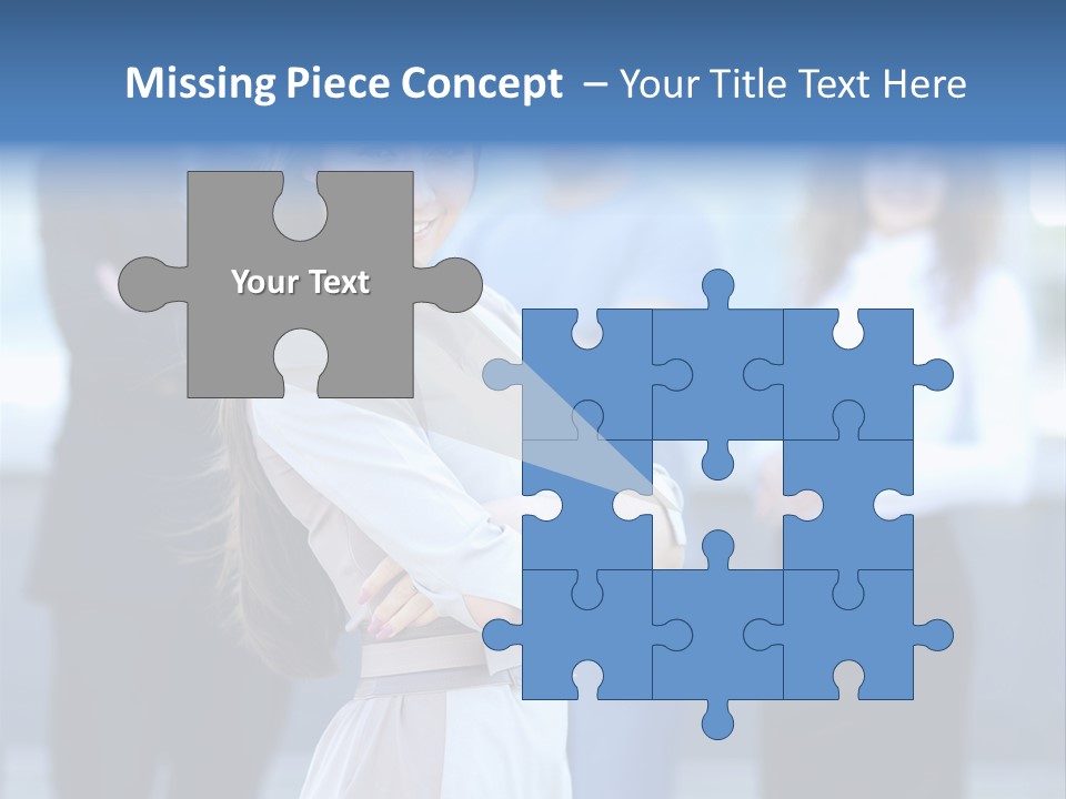 Caucasian Ambitious Executive PowerPoint Template