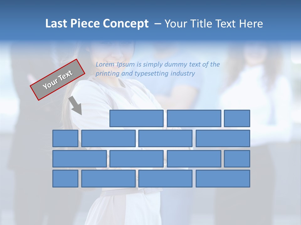 Caucasian Ambitious Executive PowerPoint Template