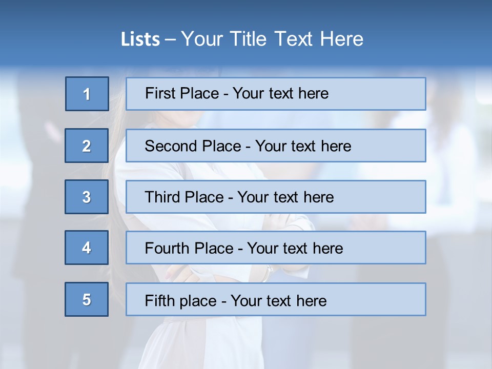 Caucasian Ambitious Executive PowerPoint Template