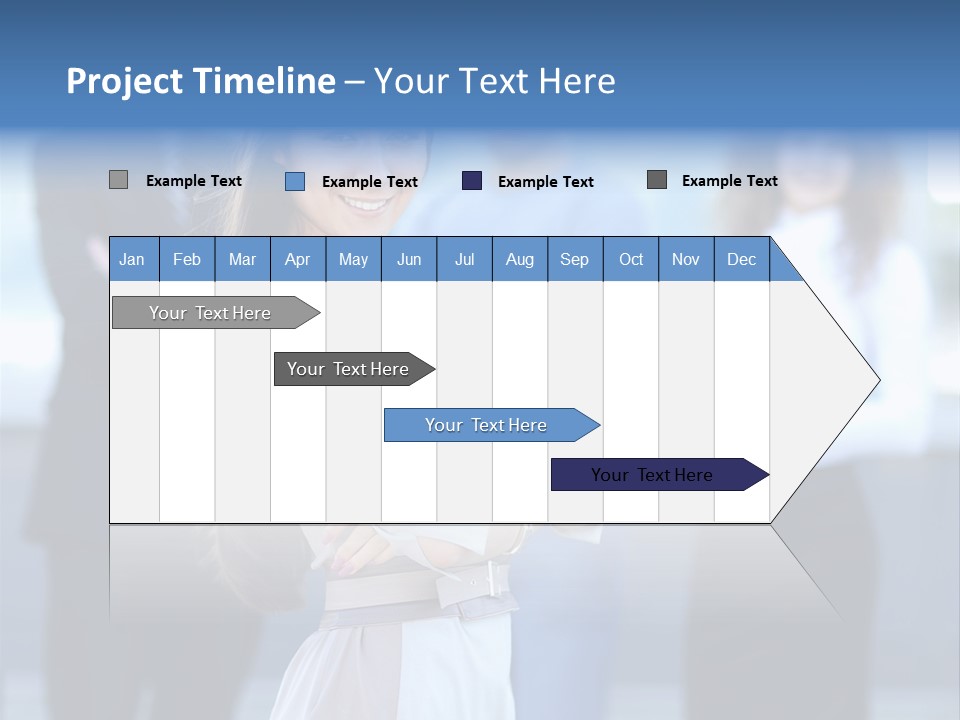 Caucasian Ambitious Executive PowerPoint Template