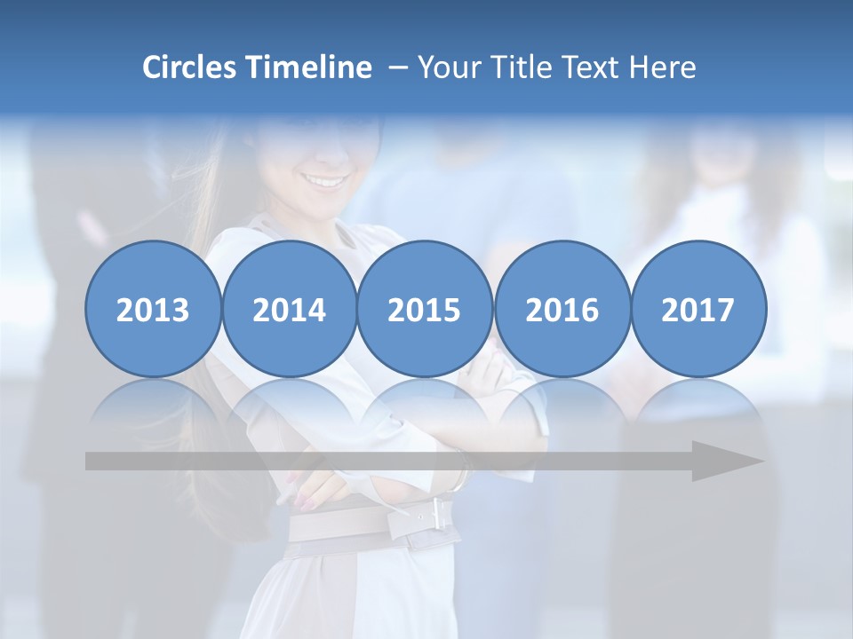 Caucasian Ambitious Executive PowerPoint Template