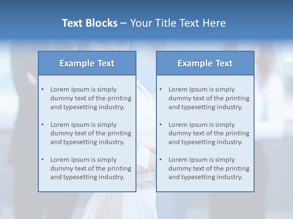 Caucasian Ambitious Executive PowerPoint Template