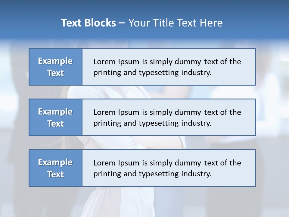 Caucasian Ambitious Executive PowerPoint Template