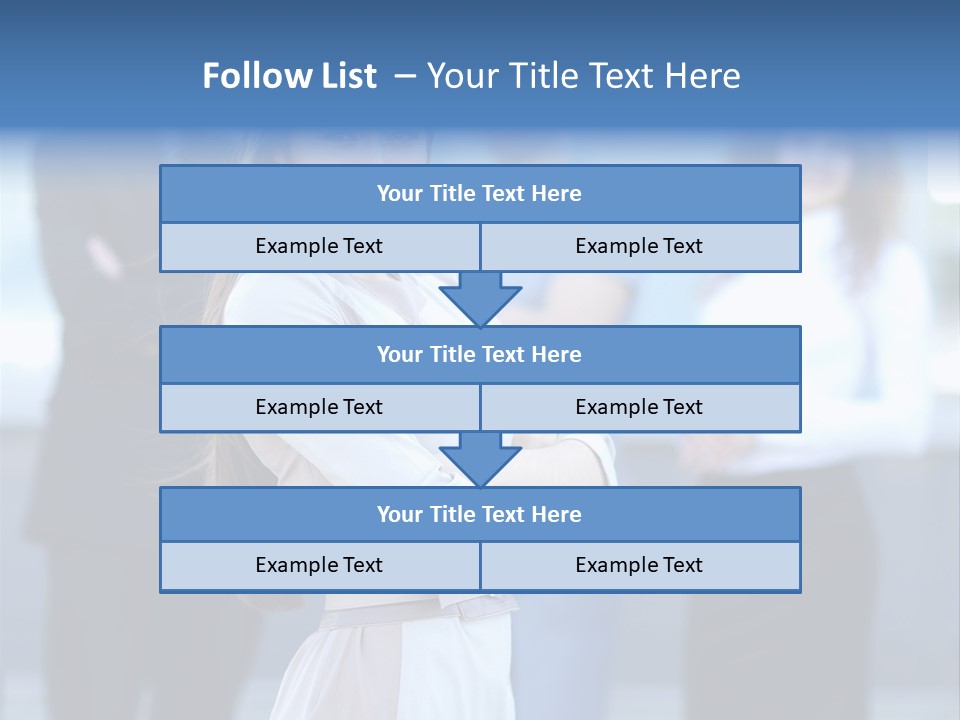 Caucasian Ambitious Executive PowerPoint Template